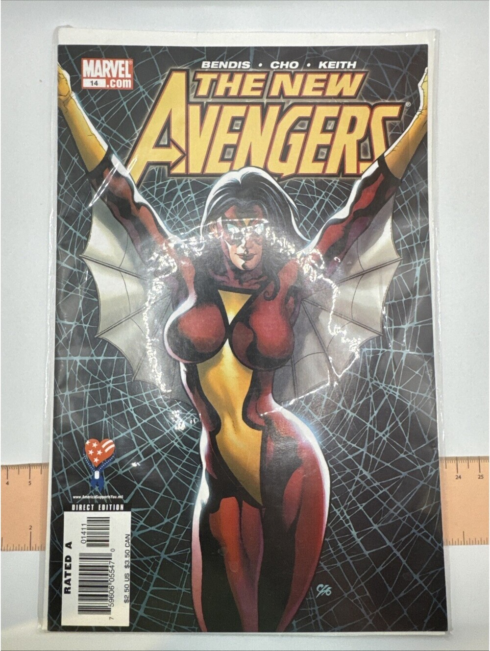 The New Avengers #14 Marvel Comics 2006 Spider-Woman Frank Cho Cover Art Bendis